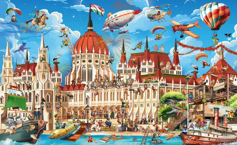 Cartoon - The Hungarian Parliament