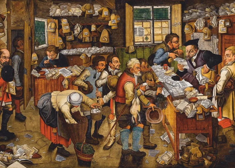 Brueghel Pieter le Jeune : Le Paiement de la Dîme, 1617-1622