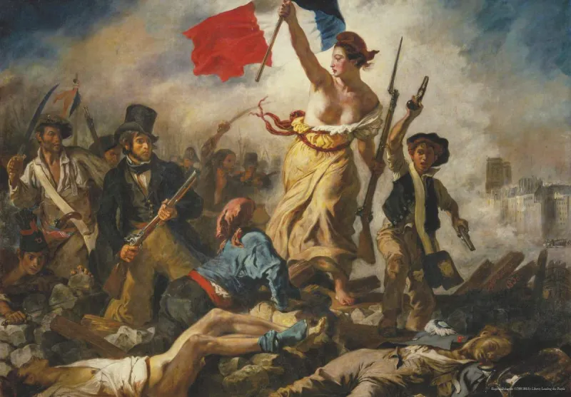 Delacroix Eugène - La Liberté Guidant le Peuple