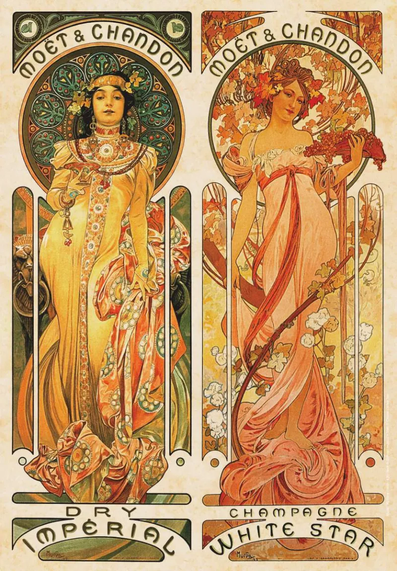 Mucha Alphonse - Moët et Chandon : Crémant Impérial