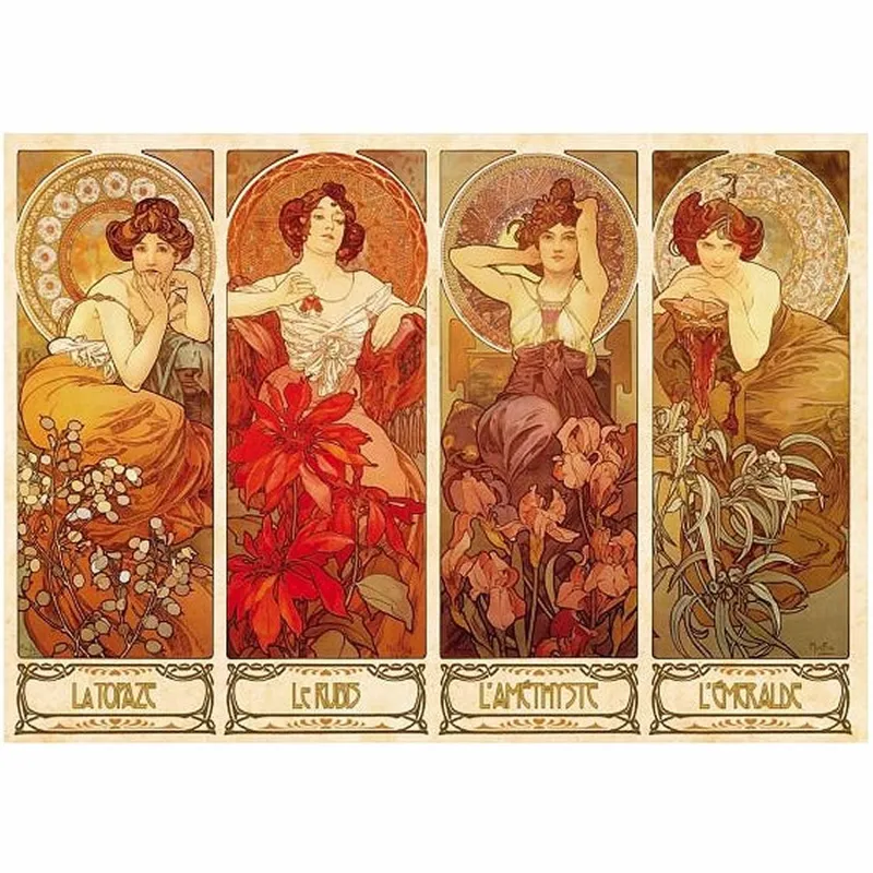 Mucha Alphonse - les Pierres Précieuses