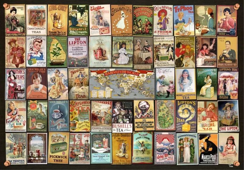 Vintage Collage - Thés