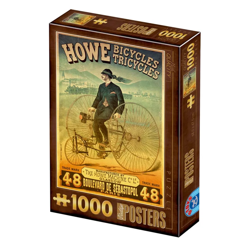 Poster vintage - Howe Bicycles et Tricyles