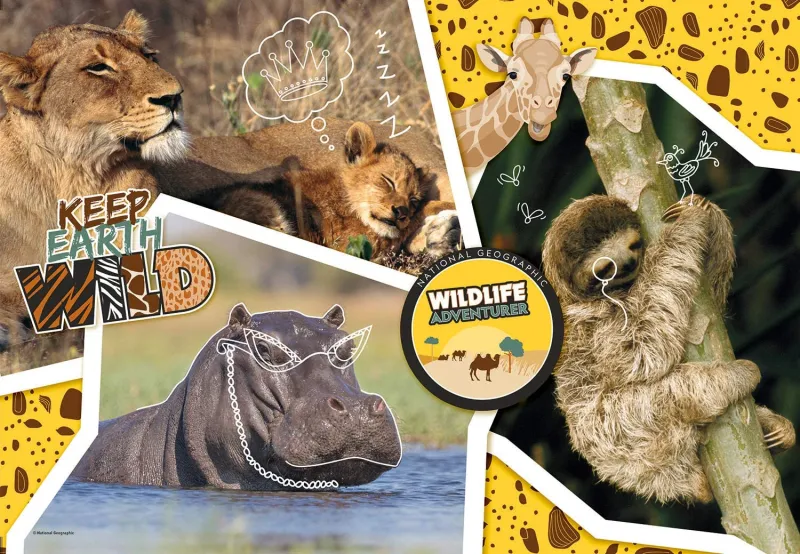 National Geo - Wildlife Adventure-Supercolor Puzzle