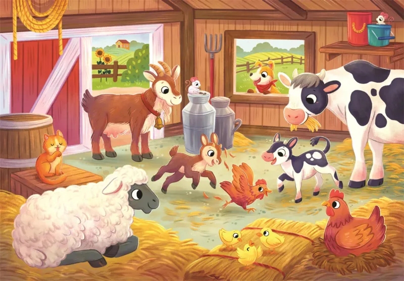 2 Puzzles - The Farmyard Family