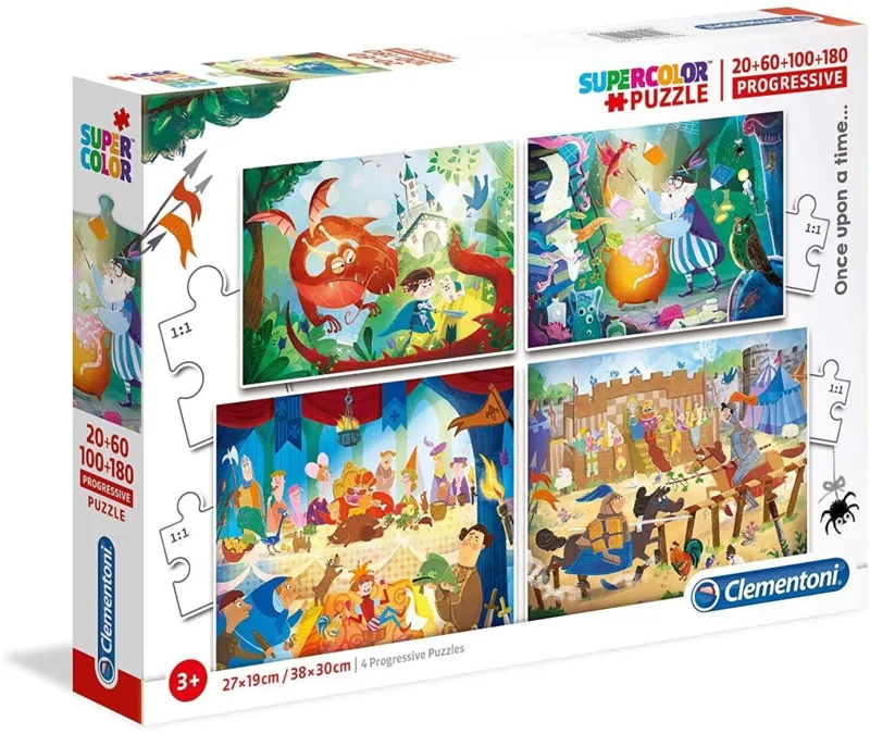 Il était une fois - 4 Puzzles Evolutifs (20/60/100/180 Pièces)