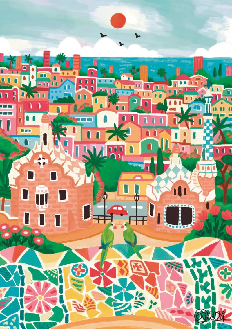 L'Art De La Couleur : Barcelone, Espagne