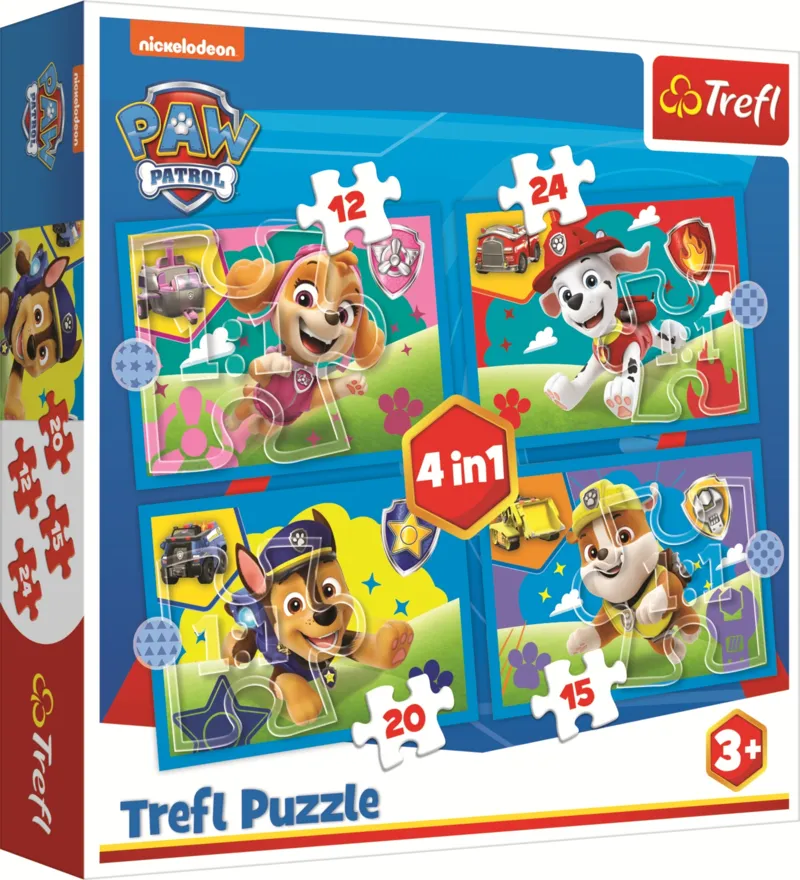4 Puzzles - Pupies Qui Courent