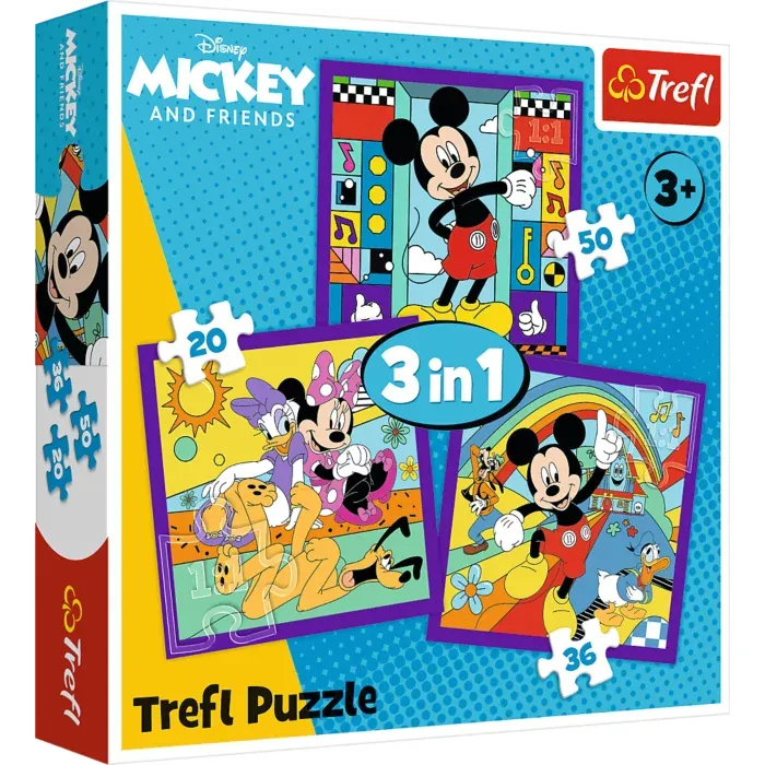 3 Puzzles - Mickey et sa Joyeuse Bande