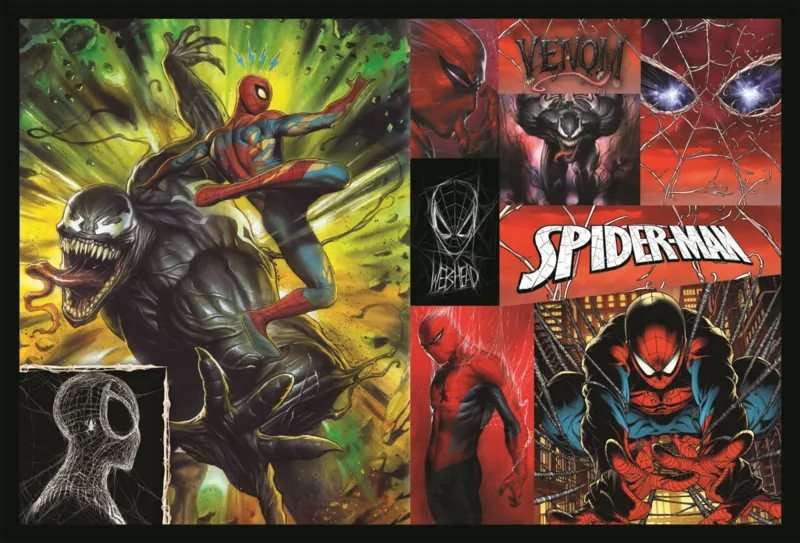 2 Puzzles - Spider-Man De Jour Comme De Nuit - Disney Marvel Spiderman