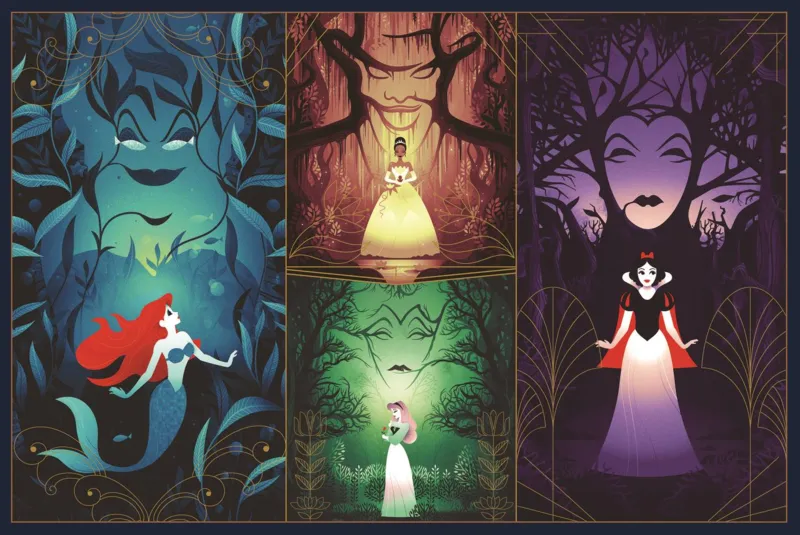 2 Puzzles - Princesses Enchanteresses - Princesse Disney