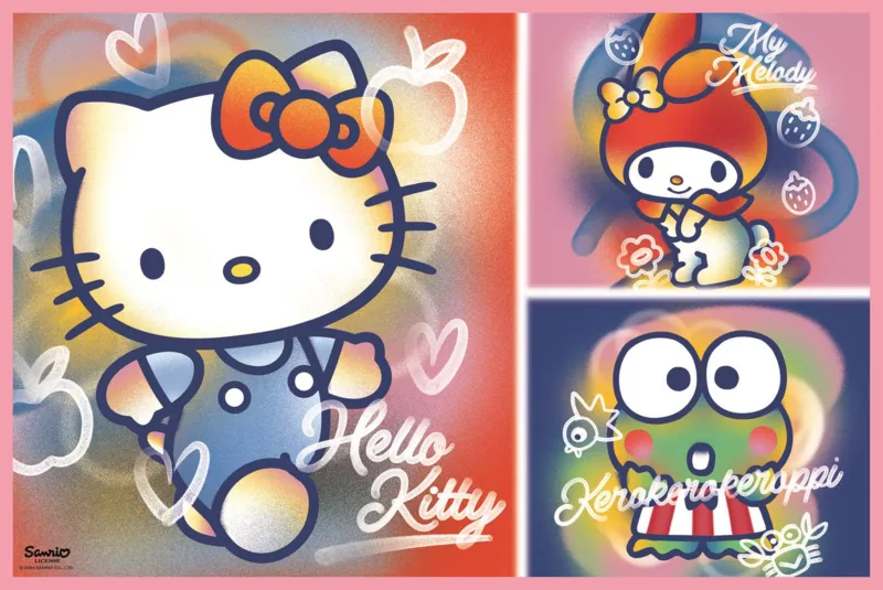 2 Puzzles - Hello Kitty Et Ses Amis - Hello Kitty
