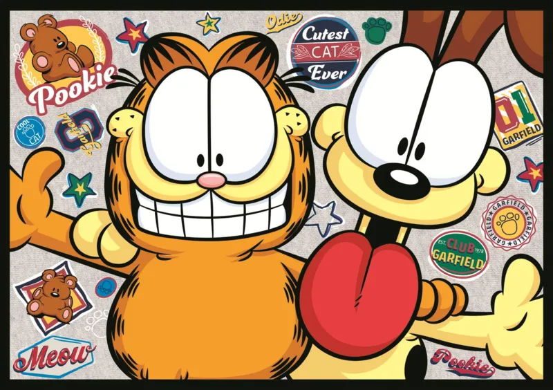 4 Puzzles - Garfield N'Aime Pas Les Lundis -