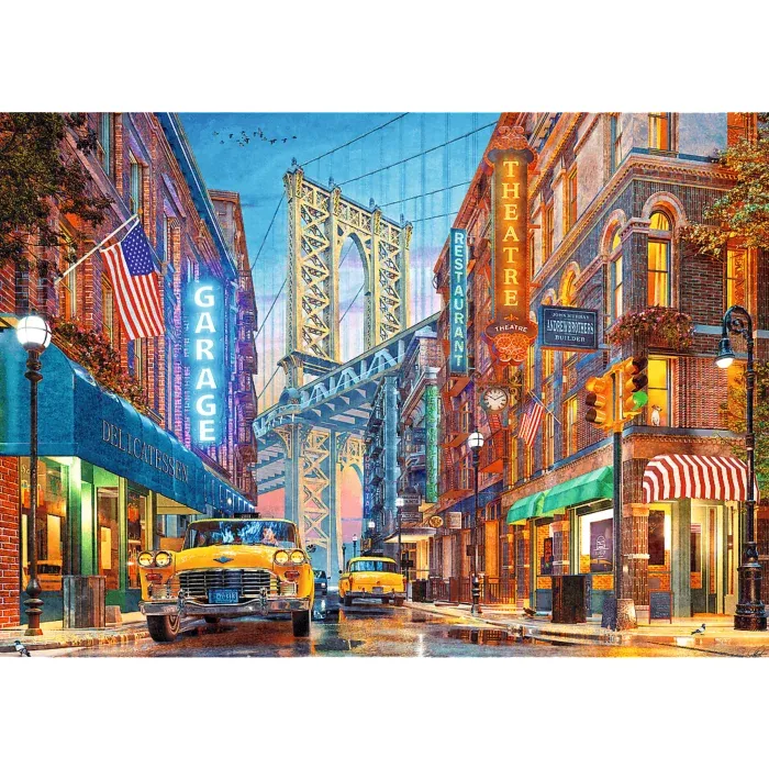 Championnat d'Europe de Puzzle - Tea Time : Vue Du Pont de Manhattan