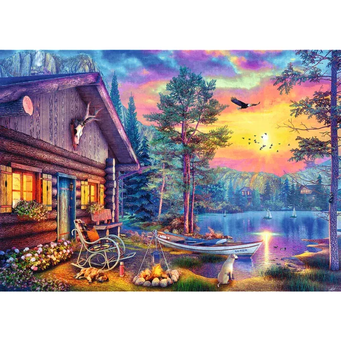 Tea Time - Cabane Au Coucher de Soleil du Soir