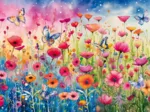Prairie de coquelicots