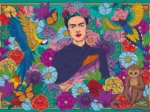 Le Paradis de Frida Kahlo : Perroquet, Singe Et Fleurs