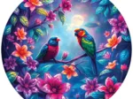 Puzzle Rond - Les Loups Blancs