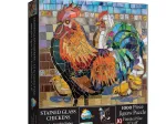 Stained Glass Chickens