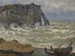 Claude Monet - Mer agitée à Étretat, 1883