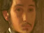 Edgar Degas : Autoportrait avec Col Blanc, 1857