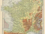 Carte de la France Physique - Larousse, 1925