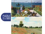2 Puzzles - L'Art de Monet : Terrasse à Sainte-Adresse, 1867 - Coquelicot, 1873
