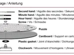 Puzzle Horloge - Danse avec la Nuit (Pile non fournie)