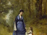 Jean-Baptiste-Camille Corot : Madame Stumpf et sa fille, 1872