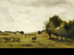 Jean-Baptiste-Camille Corot : Vue près d'Epernon, 1850-1860