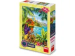 Perroquet dans la Jungle - Puzzle Neon
