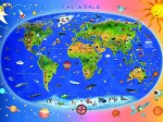 Carte du Monde pour Enfants (en anglais)