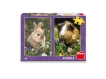 2 Puzzles - Lapin et Cochon d'Inde