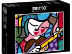 Romero Britto - Girl with guitar