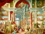 Panini - Picture Gallery with Views of Modern Rome, 1757