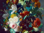 Jan Van Huysum - Still Life with Flowers and Fruit, 1715