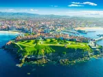 Vue de Gijón - Les Asturies, Espagne