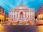 La Fontaine de Trevi, Rome - Italie