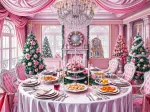 Festin de Noël en Rose