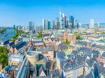 Vue aérienne de Francfort, Allemagne