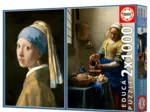 2 Puzzles - La Jeune Fille à la Perle & La Laitière. Johannes Vermeer