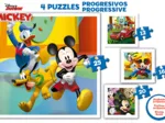 4 Puzzles Progressifs - Mickey & Friends