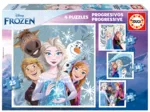 4 Puzzles Progressifs - La Reine des Neiges