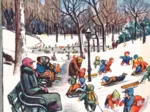 Pièces XXL - The New Yorker - Sledding in the Park