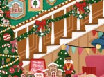 Mini Puzzle - Escalier de Noël
