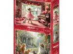2 Puzzles - Petite Ballerine et Jardin Romantique