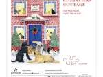 Cottage de Noël - Puzzle Boîte Carré de 1000 pièces