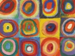 Art Collection - Kandinsky - Carrés et cercles concentriques
