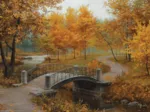 Autumn in an Old Park by Eugene Lushpin