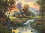 Thomas Kinkade : Chalet sur le ruisseau